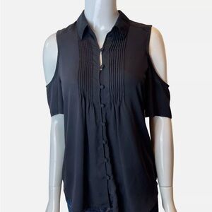 XL Express Cold Shoulder Blouse